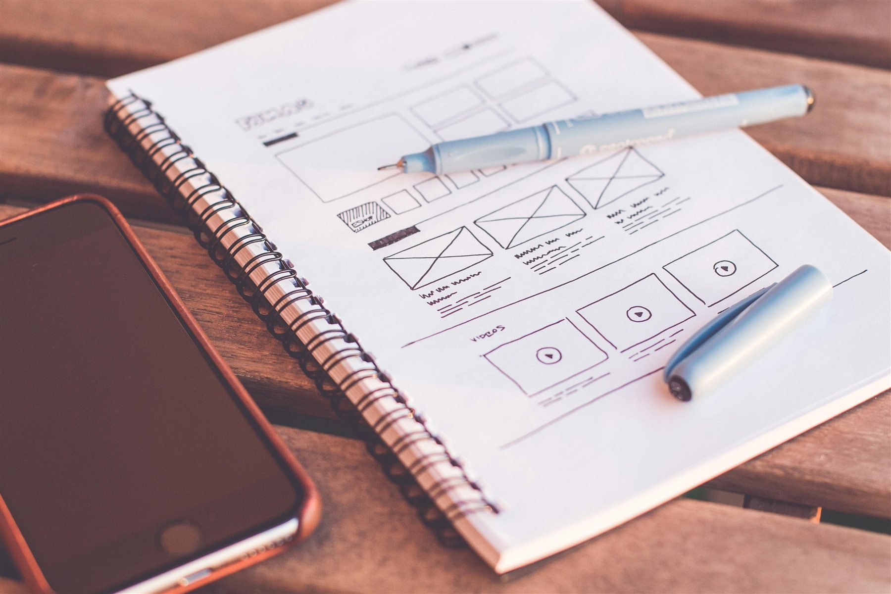 Website development technology visual